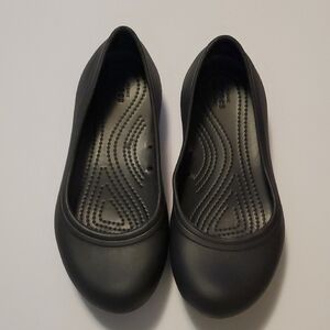 CROCS Women's At Work Black Flats Size 6